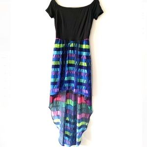 Bebe Multicolour Hi-Low Dress- Small